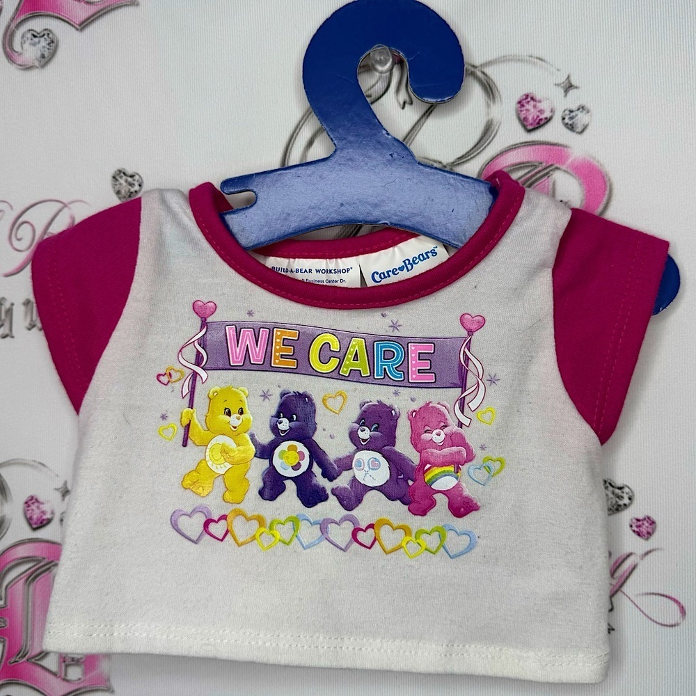 Care Bears build a bear tshirt mini cute for plush or small dog / animal BNWT
